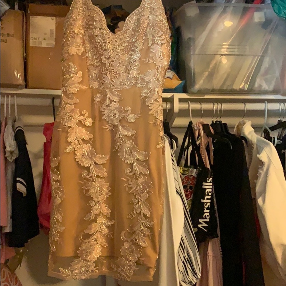 Gold dress